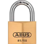 ABUS Vorhängeschloss Messing 85/50 gl.-2745 - gleichschliessend - für Kellertüren, Schuppen u. v. m.