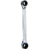 Ks Tools 4 in 1 GEARplus umschaltbar Doppel-Ratschenringschlüssel, 16x17x18x19mm