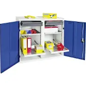 Stumpf & Kossendey Stumpf Werkzeugschrank 2 SL 4FB 1000x1000x500mm grau/blau