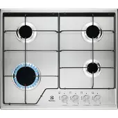 Electrolux KGS6424SX, Edelstahl, Integriert, 60 cm, Gaskochfeld, Edelstahl, 4 Zone(n)