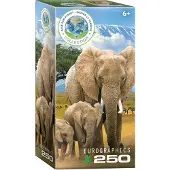 Eurographics Puzzle Rettet unseren Planeten: Elefanten XL 250 Teileů