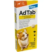 AdTab Hund - 225 mg - 5,5-11 kg - 3 tabletten
