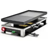 Solis 3 in 1 Raclette Tischgrill, 1500 W, 10 Personen, Grillen, Raclette, Crepes