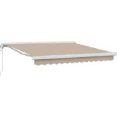 vidaXL Ausziehbare Markise Beige 300 x 250 x 165 cm Stoff und Metall