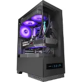 Mars Gaming MC-PULSAR, Midi Tower, PC, Schwarz, ATX, micro ATX, Mini-ITX, Gehärtetes Glas, Gaming