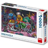 Dino Bikes DINO Puzzle Př í&scaron erky na tripu 1000 dílků