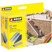Noch 0058303 H0 Stair Set Hårdt skum-færdigmodel