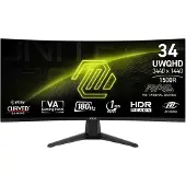 MSI MAG 346CQ Computerbildschirm 86 4 cm (34 ) 3440 x 1440 Pixel UltraWide Dual Quad HD LCD Schwarz