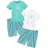 Petite fleur Pyjama Set, 2 Stück, 4 tlg. mit tollem Sternendruck
