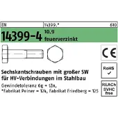 Peiner Sechskantschraube EN 14399-4 M 27 x 200 10.9 feuerverzinkt