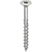 Heco TOPIX-plus A2 8,0 x 80, Senkkopf mit Frästaschen, -Drive, Teilgewinde, blank, gleitbeschich