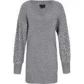 Dreimaster Women Dress in grey melange | Gr.: xl-xxl