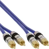 InLine Cinch Kabel AUDIO, vergoldete Stecker, 2x Cinch