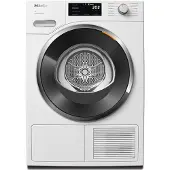 Miele TWH780WP EcoSpeed&9kg, Freistehend, Frontlader, Wärmepumpe, Weiß, Drehregler, Lotosweiß