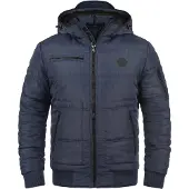 Blend BHBoris Herren Jacke Winterjacke Steppjacke gefüttert mit Kapuze Reißverschlusstaschen Rippbündchen Regular fit