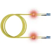 EasyLan LWL-LED-Patchkabel duplex 9/125µm OS2, LC/LC, gelb, 5 m