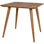 Wohnling Esszimmertisch REPA 80 x 80 x 76 cm Sheesham rustikal Massiv-Holz Design Landhaus Esstisch Tisch für Esszimmer quadratisch 4 Personen