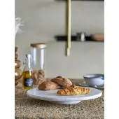 Bloomingville Ellin Fad Auf Drehteller, Weiß, Marmor