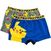 Pokémon Pikachu Jungen Boxershorts 2er Pack in Blau | Gr.: 116/128