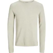 Jack & Jones Rundhalspullover "JJEHILL KNIT CREW NECK NOOS" Baumwolle, regular fit