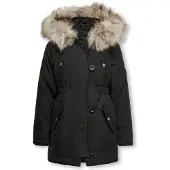Kids Only Kinderjacke - Noos - KogIris - Schwarz/Fell Light Grey - - 12 Jahre (152) - Übergangsjacken