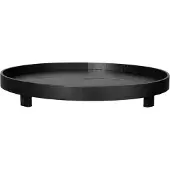 Asa selection Tablett Wood Black With Feet Black 40 cm