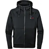 Bosch beheizbare Sweatjacke / Heizjacke GHH 12+18V XA (Full Version) incl. Akku, Gr. L schwarz