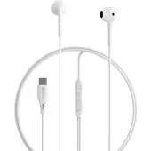 Devia Partel, Klinke 3.5mm In-Ears klassisch mit Mikro Taste komfortabel, Weiß