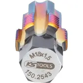 Ks Tools Gewindeschneider mit Führungsbolzen für Lambdasonden, M18x1,5