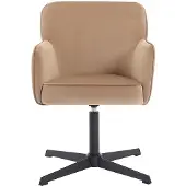 Vente-unique Bürostuhl - Samt - Beige & Schwarz - CAPULI von Pascal Morabito
