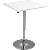 HOMCOM BARTISCH Höhenverstellbar Stehtisch mit Drehbar Tischplatte für Wohnzimmer