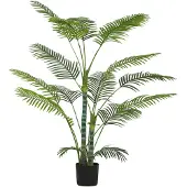 HOMCOM Künstliche Palme-20L x 20B x 175H cm-Grün | Gr.: onesize