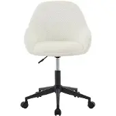 Vente-unique Bürostuhl - Buchenholz - Elfenbein - Höhenverstellbar - NAODY