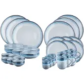ESALAD Björn SR-COGM, 6 Person(en), Steingut, Blau, Rund, 27 cm, 11 cm