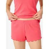 Pj Salvage Damen Pyjamashorts Tropical Dreams - himbeere - Größe XS