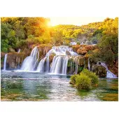 WALLARENA FOTOTAPETE Wasserfall 3D Natur 350x250