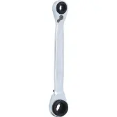 Ks Tools 4 in 1 GEARplus umschaltbar Doppel-Ratschenringschlüssel, 8x10x12x13mm