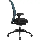 Topstar Bürodrehstuhl m.Synchr.-Techn.schwarz/petrol 420-540mm