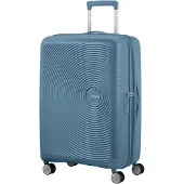 American Tourister Soundbox Spinner 67 / 24 TSA EXP Trolley Stone Blue blaugrau