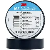3M Temflex 165 Vinyl Elektro-Isolierband, Schwarz, 15 mm x 10 m, 0,15 mm