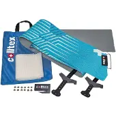 Colltex - Schneefelle zum Zuschneiden - Sad Todi Mix Split 185 x 16cm - Blau