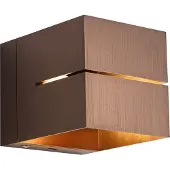 QAZQA Moderne Wandleuchte DunkelBronze inkl LED und Touch Dimmer Wiederaufladbar Joris Groove