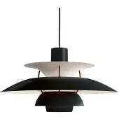Louis Poulsen PH 5 500 Hängeleuchte Black Edition 2025 E27 - , PH 5 500, dimmbar, Schwarz, für Wohnzimmer, Metall, Modern