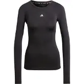 Adidas Funktionsshirt "TF LS T" mit Rundhalsausschnitt, ohne Verschluss, aus Polyester