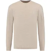 Dstrezzed Herren Pullover & Cardigans Mercury Crew Melange Slub - Bruin - Größe M