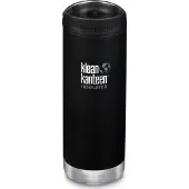 Klean Kanteen TKWide Edelstahl Thermoflasche 473 ml Schwarz