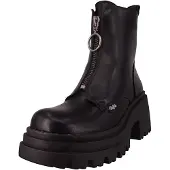 Buffalo Damen Elegante Stiefelette Bravr Zip 1220066 Schwarz