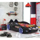 GOOD MOEBEL Autobett „Aventa Premium“ in SCHWARZ
