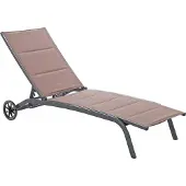 Home & Garden Ibiza Alu Taupe / Grau Gartenliege