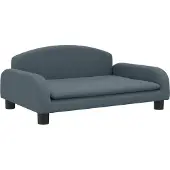 Syfax Kindersofa Dunkelgrau 70x45x30 cm Stoff